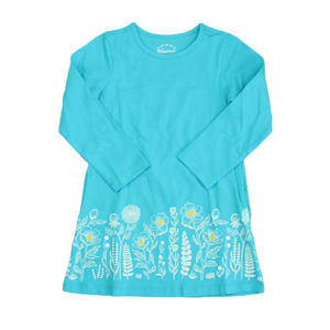 Mightly Girls Turquoise Floral Dress size: 4T
